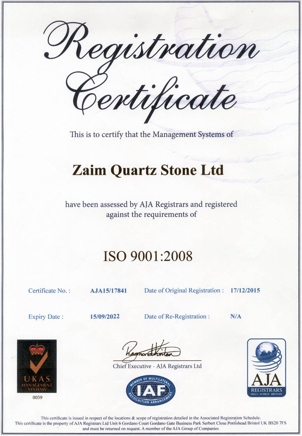 ISO 9001:2008